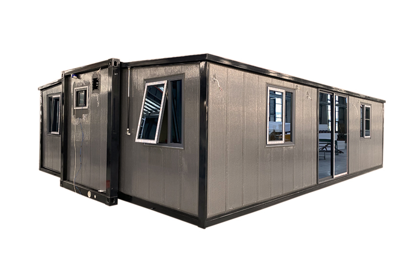 Coimeádán Inleathnaithe Saincheaptha 40ft Só 30ft Le Pláta Gusset Seachtrach Miotail Coimeádán Inleathnaithe Saincheaptha 40ft Só 30ft Le Pláta Gusset Seachtrach Miotail